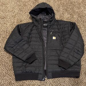 Carhartt rain defender Men's Black Hooded Puffer Jacket